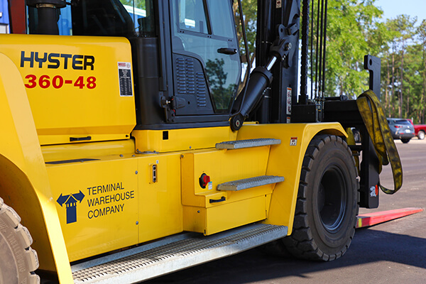 forklift outside new jacksonville warehouse